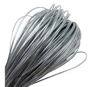Filo da ricamo, Cowhide Leather Rope String, 1 Piece 5 Yards 2mm PU Multicolor for Jewelry Making and Craft(Silver)