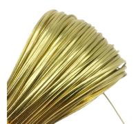 Filo da ricamo, Cowhide Leather Rope String, 1 Piece 5 Yards 2mm PU Multicolor for Jewelry Making and Craft(Gold)