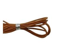 Filo da ricamo, Cowhide Leather Rope String, 10 Yards 1mm Round Cow Cords for DIY Jewelry Making and Crafts Multicolor(Orange)