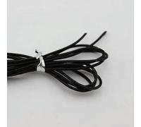 Filo da ricamo, Cowhide Leather Rope String, 10 Yards 1mm Round Cow Cords for DIY Jewelry Making and Crafts Multicolor(Black)