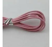 Filo da ricamo, Cowhide Leather Rope String, 10 Yards 1mm Round Cow Cords for DIY Jewelry Making and Crafts Multicolor(Light Pink)