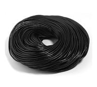 Filo da ricamo, Cowhide Leather Rope String, 5 Yards Cords Multicolor 1-6mm for Jewelry Making DIY(Black,Diam 1mm)