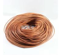 Filo da ricamo, Cowhide Leather Rope String, Cords for DIY Crafts and Ornament Making Multicolor 1-5mm Diameter 2-5 Yards Pack(Brown,Diameter 2mmx5yards)