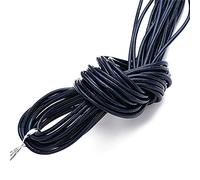 Filo da ricamo, Cowhide Leather Rope String, Jewelry Cord Multicolor Multiple Sizes 10 Meters(Deep Blue,3mm)