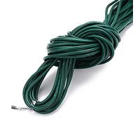 Filo da ricamo, Cowhide Leather Rope String, Jewelry Cord Multicolor Multiple Sizes 10 Meters(Deep Green,1mm)