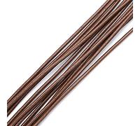 Filo da ricamo, Cowhide Leather Rope String, Jewelry Cord Multicolor Multiple Sizes 10 Meters(Light Coffee,2mm)