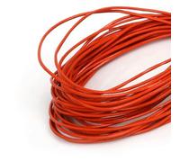 Filo da ricamo, Cowhide Leather Rope String, Round Thong Cord 5 Meters Multicolor 1-2mm DIY Jewelry Making Bracelet Findings(Orange,1.5mm)