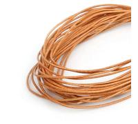 Filo da ricamo, Cowhide Leather Rope String, Round Thong Cord 5 Meters Multicolor 1-2mm DIY Jewelry Making Bracelet Findings(Khaki,1.5mm)