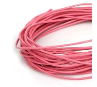 Filo da ricamo, Cowhide Leather Rope String, Round Thong Cord 5 Meters Multicolor 1-2mm DIY Jewelry Making Bracelet Findings(Pink,2mm)