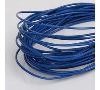 Filo da ricamo, Cowhide Leather Rope String, Round Thong Cord 5 Meters Multicolor 1-2mm DIY Jewelry Making Bracelet Findings(Blue,1.5mm)