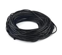 Filo da ricamo, Cowhide Leather Rope String, Wax Cords Multicolor 1-3mm 5 Meters for DIY Jewelry Making Bracelet Necklace Craft Accessories(Black,3mm 5m)
