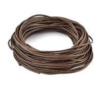 Filo da ricamo, Cowhide Leather Rope String, Waxed Cords for DIY Jewelry Making Multiple Sizes Multicolor 5m Pack(Light Coffee,2.5mm)
