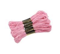Filo da Ricamo Filo for Punto Croce 7,5 M Ricamo di Cotone colorato Poliestere for Forniture Filo for Cucire Artigianale Fatto a Mano(Pink,50pcs)