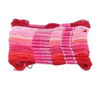 Filo da Ricamo Filo for Punto Croce Lo Stile Unico 6 da Ricamo in Cotone for interdentale Matasse for Cucire Mestiere Dofferente Colore sfumato(Red)