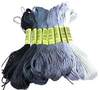 Filo da Ricamo Filo for Punto Croce Lo Stile Unico 8 Punto da Ricamo in Cotone interdentale Matasse for Cucire Mestiere Dofferente Colore sfumato(M-14)