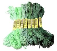 Filo da Ricamo Filo for Punto Croce Lo Stile Unico 8 Punto da Ricamo in Cotone interdentale Matasse for Cucire Mestiere Dofferente Colore sfumato(M-17)