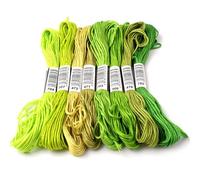 Filo da Ricamo Filo for Punto Croce Lo Stile Unico 8 Punto da Ricamo in Cotone interdentale Matasse for Cucire Mestiere Dofferente Colore sfumato(M-11)