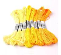Filo da Ricamo Filo for Punto Croce Lo Stile Unico 8 Punto da Ricamo in Cotone interdentale Matasse for Cucire Mestiere Dofferente Colore sfumato(M-1)