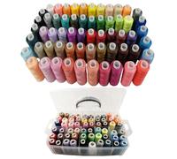 Filo Da Ricamo,Filo Per Cucire,Filo Per Ricamo a Macchina(60 Colori),Compatibile Con i Colori Janome e Ra,Portatile,500m Per Rotolo,Adatto Per Il Ricamo e La Maggior Parte Delle Macchine Da Cucire