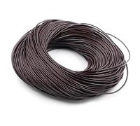 Filo da ricamo, Leather Cords 1.0-3.0mm 5 Meters Multicolor for DIY Jewelry Making(Deep Coffee,2.5mm X 5Meters)