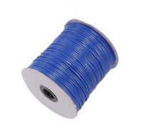 Filo da ricamo, Leather Cords 10 Meters 0.5-2.5mm Multicolor Round Wax Rope for DIY Jewelry Making(Blue,1.5mm)