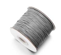 Filo da ricamo, Leather Cords 10 Meters 0.5-2.5mm Multicolor Round Wax Rope for DIY Jewelry Making(Sliver Gray,2.5mm)