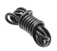 Filo da ricamo, Leather Cords 2m Black Round Flat Multiple Sizes DIY Jewelry Making(Round 8mm)