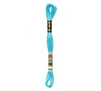 Filo da ricamo Moulinè Spècial DMC matassina 100% cotone ricamo punto croce vari colori (BLU-TURCHESE-AZZURRO, 3846)
