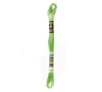Filo da ricamo Moulinè Spècial DMC matassina 100% cotone ricamo punto croce vari colori (VERDE - VERDE CHIARO, 703)