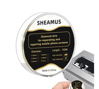 Filo da taglio per schermo in vetro, 100 m, per riparazione dello schermo, 0,03 - 0,08 mm, accessorio per cellulare, per laptop, tablet, riparazione per la casa, per esterni