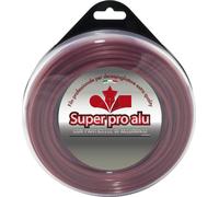 Filo Decespugliatore 4 mm Alluminio + Nylon Quadrato 25 mt AGP Rosso Alumade
