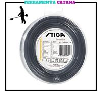 FILO DECESPUGLIATORE 4 MM QUADRATO 15 METRI PER TAGLIAERBA TAGLIABORDI CAVO