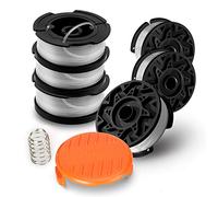 Filo Decespugliatore,Bobine portafilo per tagliabordi Black & Decker in Nylon, Lunghezza 9m Diametro 1,65mm per tagliabordi Black&Decker STC1820 STC1823 STC1840 (6 Bobine,1 Tappi,1 Molle)