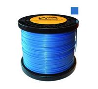 FILO DECESPUGLIATORE PROF QUADRATO MM4 RESISTENTE, ALLUMINIO, BLU BOBINA 120MT