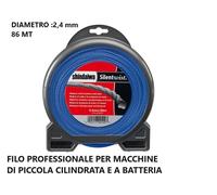 FILO DECESPUGLIATORE PROFESSIONALE ARMUR LINE SILENT 2.4 mm x 86 mt SHINDAIWA