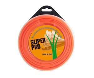 Filo Decespugliatore Quadro Professionale In Nylon Arancione 4,0 x 25 mt