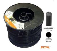 Filo decespugliatore Stihl sezione Tonda D. 3,3 mm - bobina 137 metri