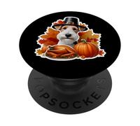 Filo del Ringraziamento Fox Terrier proprietario del cane mamma papà amante divertente PopSockets PopGrip Adesivo