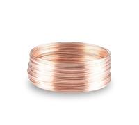 Filo Di Acciaio 50 anelli/1 rotolo di filo acciaio con memoria metallico for la creazione gioielli, braccialetti perline, orecchini, risultati, collane(Rose gold)