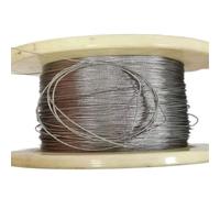 Filo Di Acciaio 50M/100M 1.2mm Diametro 7X7 Costruzione 304 Fune metallica in acciaio inossidabile Cavo di sollevamento for pesca più morbido(100 Meter)