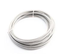 Filo Di Acciaio Corda in filo da 5 metri PVC Cavo trasparente rivestito in acciaio inossidabile Diametro del buoni della corda 0,8 mm 1, 2 3(1mm 5M)