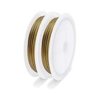 Filo Di Acciaio Filo For Perline Con Coda A 7 Fili Da 0,3-0,6 Mm For For Gioielli Artigianali Rivestiti In Acciaio Inossidabile 304 For Creazione Di(Gold color,0.38mm)