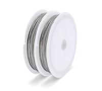 Filo Di Acciaio Filo For Perline Con Coda A 7 Fili Da 0,3-0,6 Mm For For Gioielli Artigianali Rivestiti In Acciaio Inossidabile 304 For Creazione Di(Silver color,0.35mm)