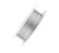 Filo di Acciaio Inox 304 0.1mm 328Ft Morbido Solido Nudo Singolo Antiruggine per Artigianato - Ferro Morbido