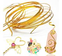 Filo di alluminio fai da te lunette aperte Cloisonné Effetti UV Resina epossidica Casting Jewelry Making Kit Piatto Rotondo 3mm 1mm
