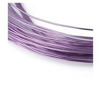 Filo di alluminio Filo di alluminio, processo tessitura fai da te, filo, allumina colorata, creazione piccoli ornamenti(Light purple,1mm X 10m)