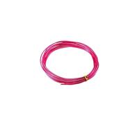 Filo di alluminio Filo di alluminio tondo anadizzato da 2 a 10 metri, 0,6-3, mm, for la creazione gioielli, bracciali, accessori fai te(Rose Red,0.8mm X 10M)
