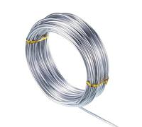 Filo di alluminio - filo di artigianato flessibile per colore argento | Filo di alluminio placcato flessibile resistente alla ruggine | Craft fornisce filo metallico per gli appassionati Profe