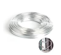 Filo di Alluminio per L'Artigianato 2mm x 30m, Filo di Metallo Flessibile per la Modellazione,Da Utilizzare per la Creazione di Gioielli, Intagliare, Modellare e Artigianato (Argento)