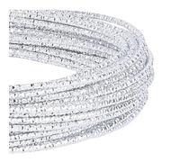 Filo di alluminio per l'artigianato, Filo for gioielli in alluminio testurizzato con diamante da 2 mm, filo for arte e artigianato, for la realizzazione di ornamenti e altri gioielli artigianali fatti